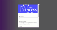 Desktop Screenshot of princessproject.co.uk